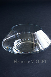 ガラス花瓶　フラットガラス