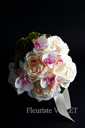 Bouquet de Mariée アーティフィシャルフラワー ウェディングブーケ-10