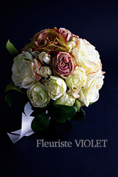 Bouquet de Mariée アーティフィシャルフラワー ウェディングブーケ-12